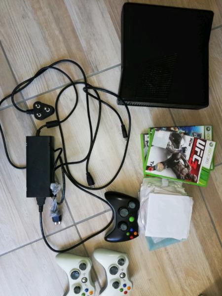 Slim black Xbox 360 for sale