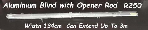 1 x Aluminium Blind with Opener Rod