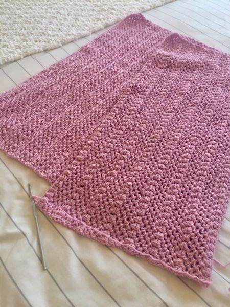 Hand cocheted baby blankets