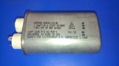 USED Microwave Convection Oven Spares Parts Components - 1.14 uF mF mFD 2100 Volt Capacitors