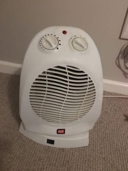 Oscillating fan heater