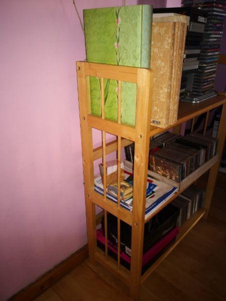 Small wooden bookshelf