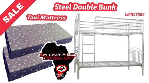 Steel dbl bunk on special(limited stock)