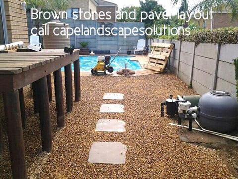 Capelandscapesolutions. Kikuyu. Stones.pavers.topsoil