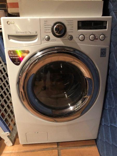 LG Direct Drive 12 / 7kg front loader and dryer combo