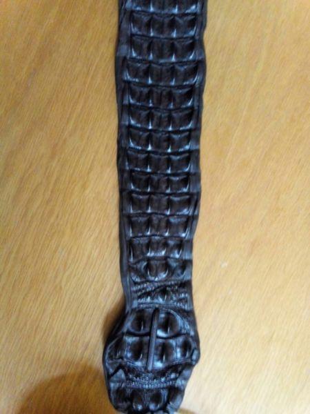 Crocodile belt