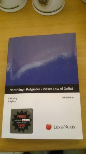 Neethling, Potgieter and Visser, Law of Delict 7th edition (2015) Lexis Nexis, Durban