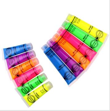 6 colours neon face paint body art paint natural water washable material - party make up