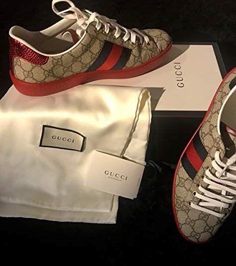 Christmas Gift Pack Authentic "Gucci New Ace Double GG Supreme Sneakers"