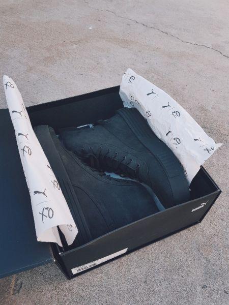 Puma x XO Parallel Black Boots UK 8 for sale !