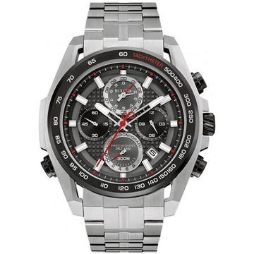 Bulova Mens 98B270 Precisionist UHF Chronograph Black Dial Sport Watch - New in Box