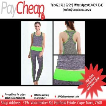 Running and Yoga Wear Suit Slimming Copper Fit Green