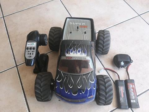 Blue bakkie battery operated remote car