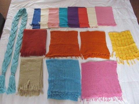 Textured Scarves, Chiffon scarves and Pashminas