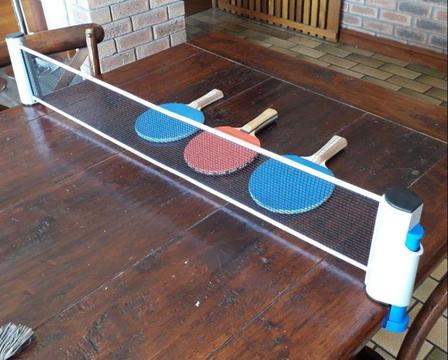 Adjustable table tennis net and bats for sale