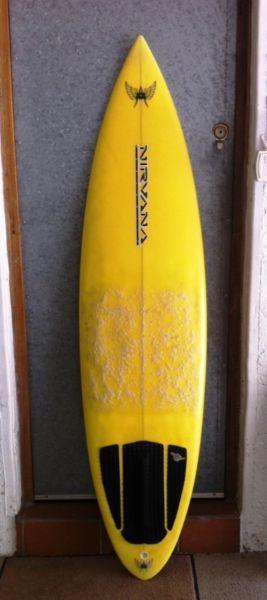 Surfboard - Nirvana Australia with FCS boxes no fins Only R1100