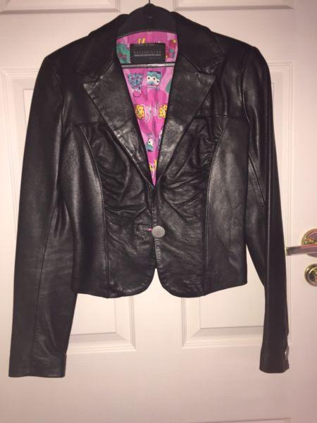 Genuine Leather Jacket. Size:10