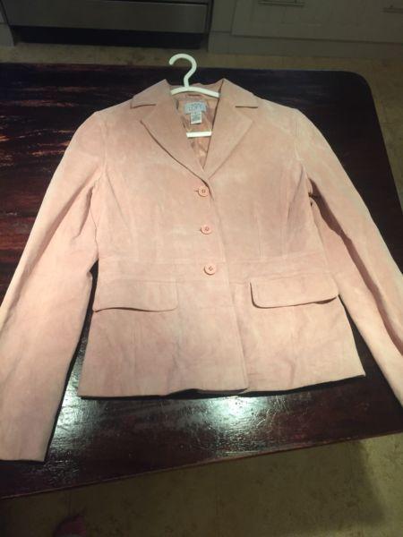 Ladies suede leather jacket size 34/36