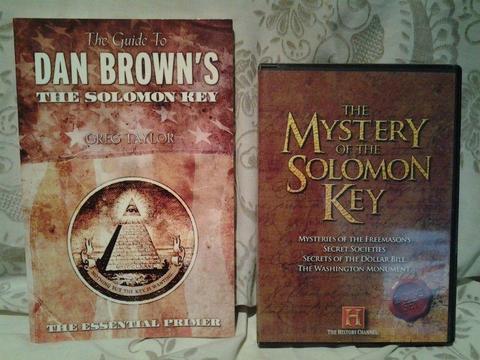 BOOK AND DVD - GUIDE TO DAN BROWN - THE SOLOMON KEY - R85 FOR THE SET