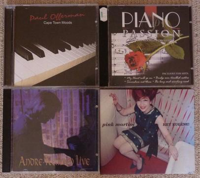 Music CDs @ R10 each - piano, jazz, tango