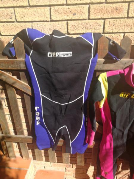 Excellent wetsuits reef and Ripcurl