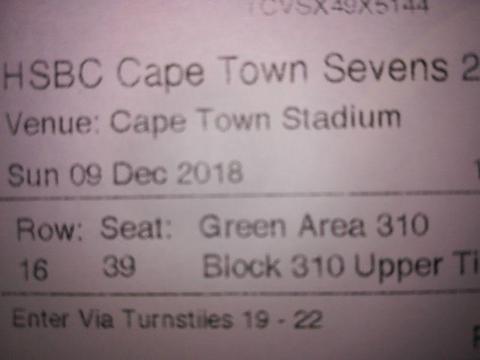 2 Sevens tickets for today