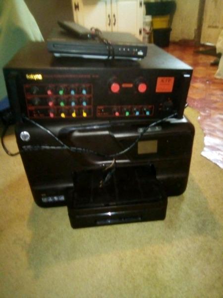 Amplifier,printer and dvd player for sale