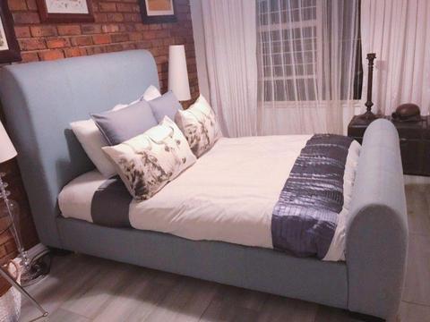 Coricraft Roxanne Fully Upholstered Queen Bed