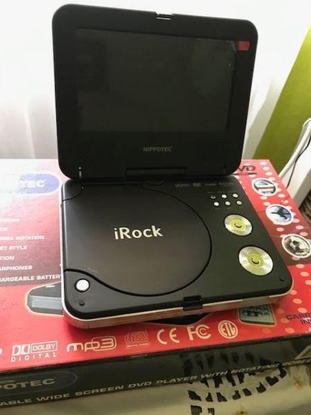Immaculate Portable DVD Player with 360 Rotating Screen and accessories! R500 Cash Only