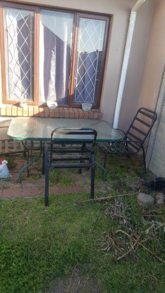 Outdoor table and chairs 1400