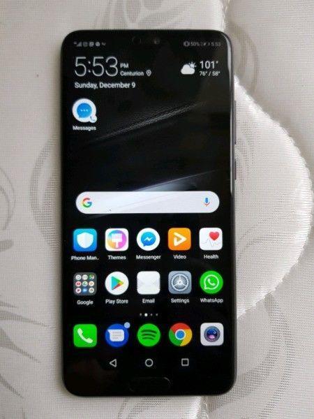 huawei p20 bargain r5000 (128gb) phone + usb cable used for 2 months