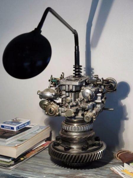 Steampunk Carpart Lamp