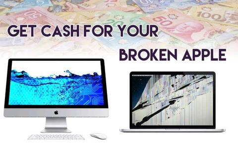 Cash paid for your broken Mac