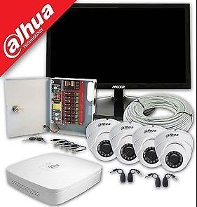 DIY 4 CHANNEL DOME KIT - SECURITY CCTV CAMERAS