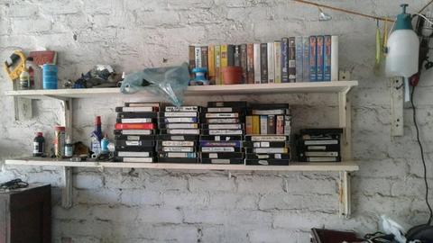 Vhs video machines and casettes