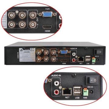 4 Channel DVR - 960H, H.264 Video Compression, HDMI Support