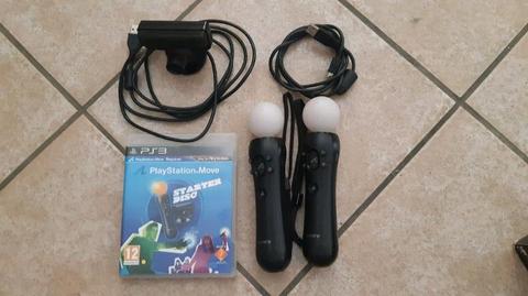 Playstation 4 and 3 Move controllers + eye toy