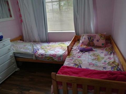 Single Bunk bed with new mattress