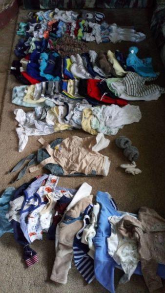 Newborn 0 to 3 month pre loved baby clothes