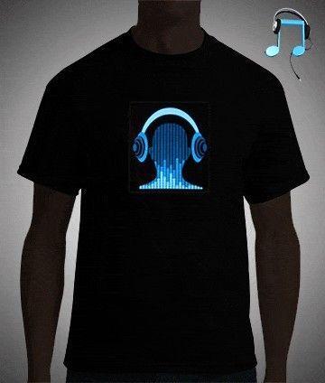 December promotion ...LED light-up T-shirt with USB charger- its sound activated...perfect gift