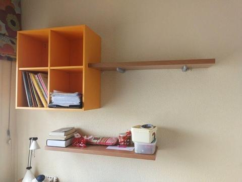 Bedroom shelves & cupboard