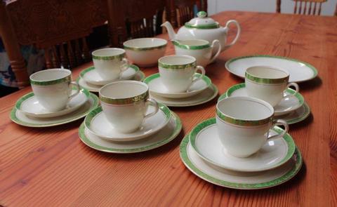 23 Piece Vintage Antique Alfred Meakin Porcelain Tea Set