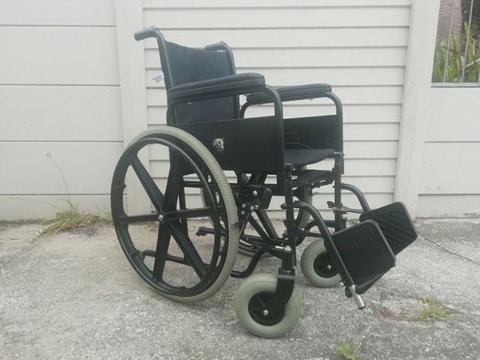 Wheelchair and wheelchair equipment