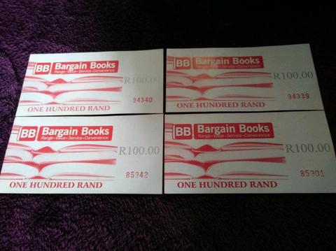 Bargain books VOUCHERS