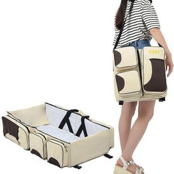 3 In 1 Multi-functional Diaper Bags Travel Bassinet - Portable Bassinet & Changing Pad Station