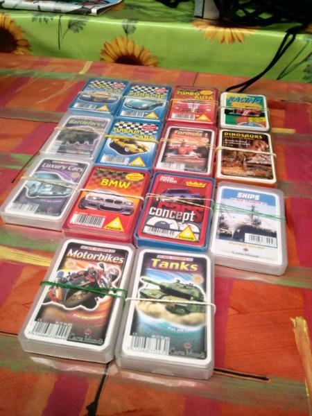 Variety of Ace Trumps cards