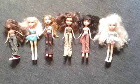 Selection of Brat Dolls and Barbie for sale