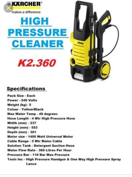 Karcher K2.360 High Pressure Cleaner
