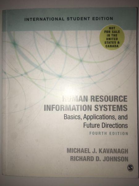 Human Resource Information Systems: Basics, Applications, and Future Directions 4th Ed2018 | HRM3705