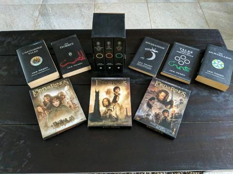J. R. R. Tolkien / Lord of the Rings Collection. 8 Books and 6 DVDs in 3 Collectors Digipaks